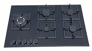 כיריים גז זכוכית לקאזה דגם LCT90GBSB שחור כיריים גז זכוכית לקאזה דגם LCT90GBSB שחור