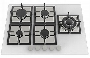 כיריים גז זכוכית לקאזה דגם LCT70GWSB לבן כיריים גז זכוכית לקאזה דגם LCT70GWSB לבן