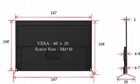 �������� 75 LED ������ ��� 75C815 (����� 4K)