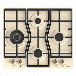 כיריים גז גורנייה 4 להבות דגם GW6D42CLI בז' כיריים גז גורנייה 4 להבות דגם GW6D42CLI בז'