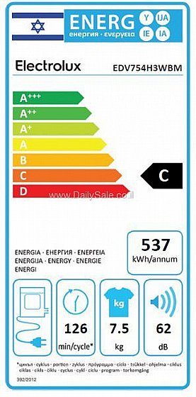 ����� ����� ����� ����� 7.5 �"� ���������� ��� EDV754H3WBM (����� ����)