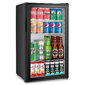 מקרר משקאות ויטרינה הומקס דגם HRF90 מסגרת שחורה מקרר משקאות ויטרינה הומקס דגם HRF90 מסגרת שחורה