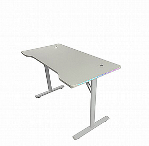 שולחן גיימינג דגם TOKYO צבע לבן כולל תאורת RGB שולחן גיימינג דגם TOKYO צבע לבן כולל תאורת RGB