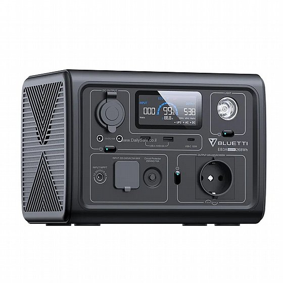 ���� ��� ����� BLUETTI EB3A 600W 268Wh