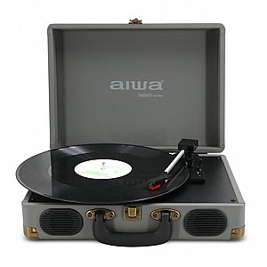 פטיפון בלוטוס מזוודה איווה דגם ATT-25 GRAY אפור פטיפון בלוטוס מזוודה איווה דגם ATT-25 GRAY אפור